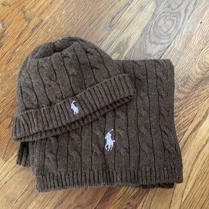 Women’s Ralph Lauren hat and scarf